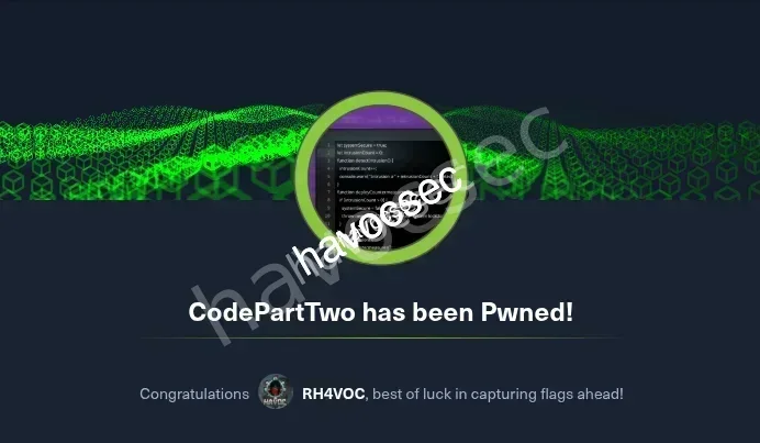 HTB CodePartTwo Walkthrough