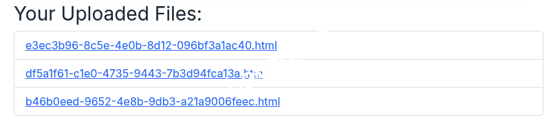 Conversor Website Dashboard Uploaded Files