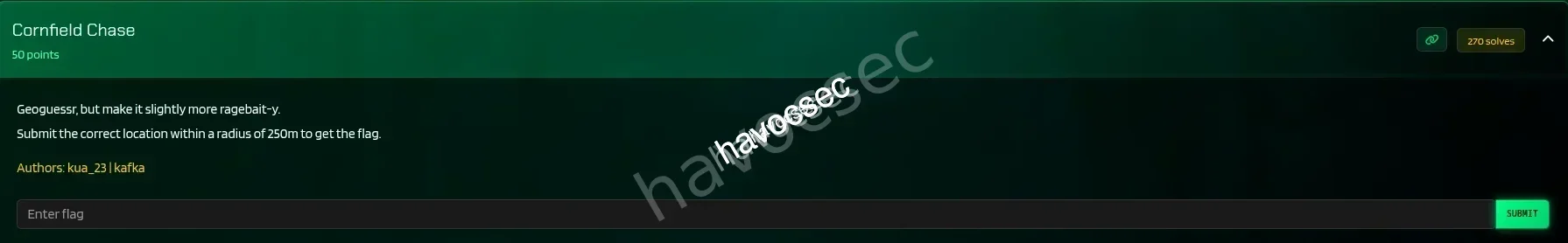 cornfield chase osint challenge description